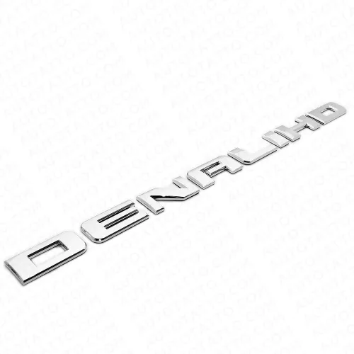 Miniatura 4 de 2X Emblema de placa de nombre para puerta lateral y puerta trasera de Denali HD en 3D, de repuesto para Denali (cromo)