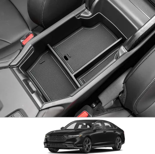 CDEFG Organizador de accesorios de consola central Accord 2023 2024 2025 2026 para Honda Accord Sport EX-L L Touring LX EX 2023-2026 Bandeja de