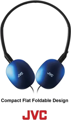 Miniatura 7 de JVC Auriculares planos con cable para la oreja - Diseño plano y plegable - Controlador de 30mm para un sonido potente - Almohadillas suaves