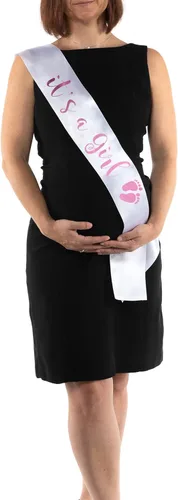 Miniatura 3 de OMISS Banda de purpurina perfecta para baby shower: disfruta de tu evento, Blanco (White Girl)