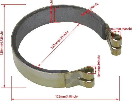 Miniatura 2 de GREHUA Kit de Banda de Freno de 4" y Cable de Acelerador de 71" para Go Kart Compatible con Predator 212cc 196cc GX160 GX200 6.5hp Manco Bandit