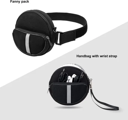 Miniatura 2 de Funda portátil para reproductor de CD, riñonera impermeable para reproductor de CD con correa de mano compatible