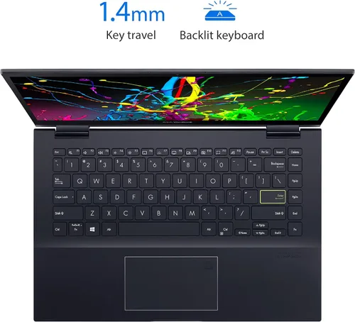 Miniatura 3 de ASUS VivoBook Flip 14 - Portátil 2 en 1 delgado y ligero, pantalla táctil FHD de 14 pulgadas, AMD Ryzen 5 5500U, 8 GB de RAM, SSD de 512 GB, lápiz