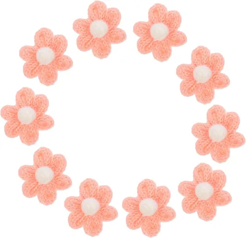 Miniatura 2 de EXCEART 10 parches de flores para planchar con bonitos bordados, para coser en flores, parches de bordado con apliques florales para ropa, bolsas