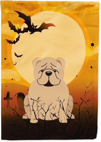 Miniatura 181 de Caroline's Treasures BB4307GF - Bandera de Halloween Airedale para jardín, bandera decorativa para patio exterior, obras de arte de patio, macizos