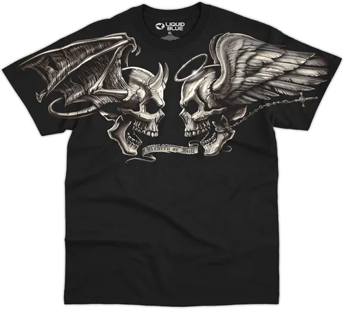 Miniatura 8 de Liquid Blue Camiseta Good and Evil de talla grande para hombre