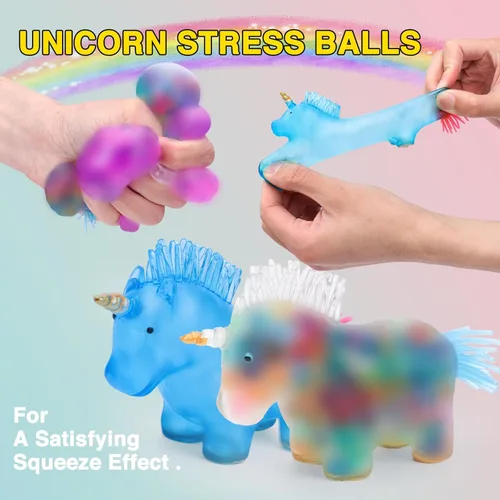 Miniatura 2 de Paquete de 20 bolas antiestrés, bolas esponjosas, bolas para apretar para adultos, bolas de alivio del estrés, rellenos de caja de premios