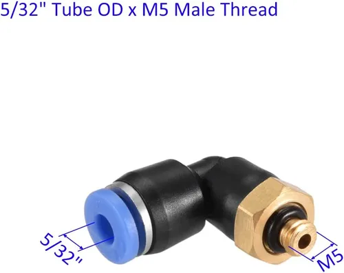 Miniatura 3 de M METERXITY Conexión de codo macho de tubo de empuje para conectar - Conexión rápida de aire neumático, se aplica a la conexión de tubería