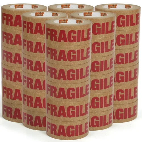 Miniatura 8 de TAPEBEAR Cinta Frágil de Papel Kraft Ecológico de 2 pulgadas x 55 yardas, Cinta de Papel Marrón de Embalaje Biodegradable Cinta Autoadhesiva