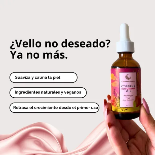 Miniatura 8 de Aceite de Cyperus Rotundus Natural Caramela Beauty - 60ml de Aceite Natural de Cyperus Rotundus para Depilación, Hidratante y Calmante, Aceite