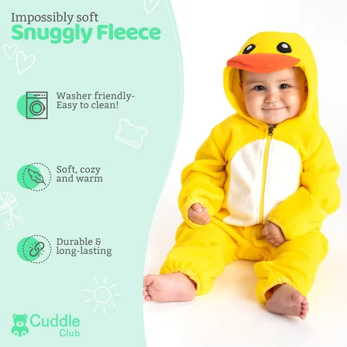 Miniatura 83 de Enterizo de vellón para bebé, rómper de una sola pieza con capucha para niños, ropa para exteriores, chaqueta infantil