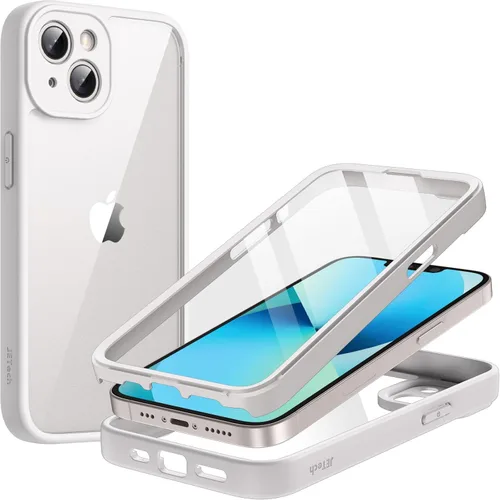 Miniatura 10 de JETech Funda para iPhone 13 de 6.1 pulgadas con protector de pantalla de vidrio templado integrado, protección resistente de cuerpo completo de 360