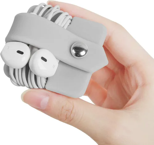 Miniatura 12 de Organizador de Cables con Soporte para Auriculares, Enrollador de Auriculares, Organizador de Auriculares, Auriculares para Auriculares, Enrollador
