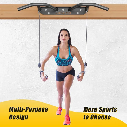Miniatura 6 de Jusgym Barra de Dominadas Montada en la Pared - Barra de Dominadas Resistente, Barra de Dominadas con Montaje en Viga o Vigueta, Barra de Fitness