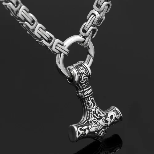 Miniatura 5 de GuoShuang - Colgante de acero inoxidable 316L con cadena de rey