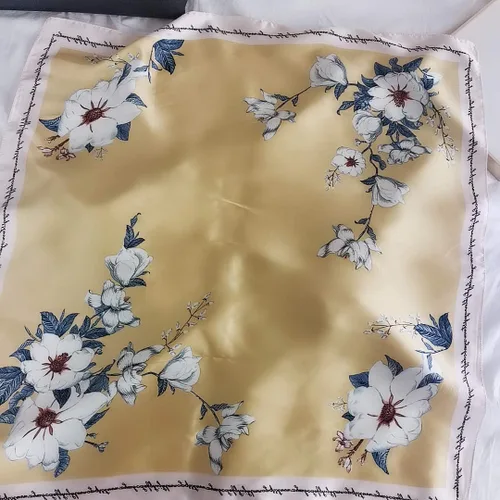 Miniatura 149 de FONYVE - Pañuelo de satén sedoso de tamaño mediano para mujer, cuadrado, 27.5 x 27.5 pulgadas