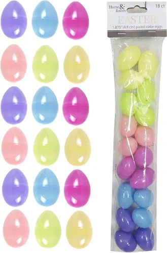 Miniatura 3 de Brite Star Huevos de Pascua, 6 unidades de 3 pulgadas, metálicos: plata/rosa/azul/oro/púrpura/champán