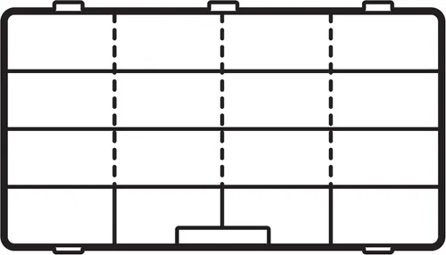 Miniatura 5 de Flambeau Outdoors 1002 Tuff Tainer, caja de bandeja de aparejos de pesca, incluye [2] divisores Zerust, 6 compartimentos