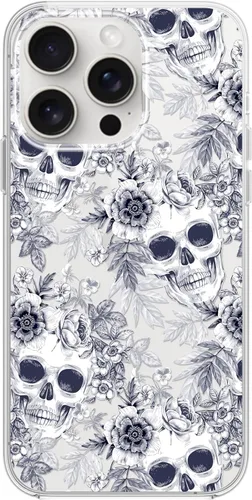Miniatura 11 de Blingy's Funda para iPhone 15 Pro, bonito patrón de Navidad con diseño de copos de nieve de invierno, funda protectora transparente de TPU suave