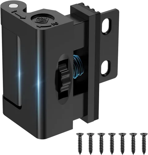 Miniatura 8 de Cerradura de refuerzo de puerta de hogar, 800 libras resistente a la fuerza de bloqueo de bloqueo de seguridad para puerta delantera, apartamento