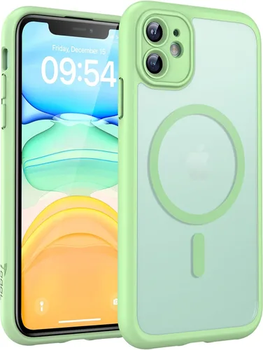 Miniatura 101 de TOCOL Funda magnética 3 en 1 para iPhone 14 Pro, mejorada [protección completa de cámara] con 2 protectores de pantalla, funda de grado militar Azul