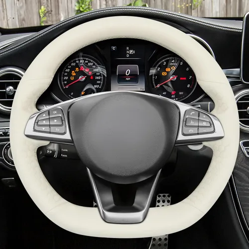 Miniatura 3 de MEWANT Cubierta del volante para Benz W205 AMG C43 C117 AMG GLA 45 X156 C218 W213 X253 C253 GLC 43 AMG W166 W222 SLC R172 R231