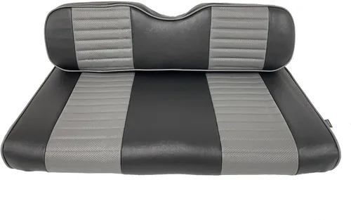 Miniatura 10 de Huskey - 4 fundas de asiento para carrito de golf delanteros y traseros para Club Car Precedent 2004+, modelos Tempo 2017+ G&E, negro de dos tonos
