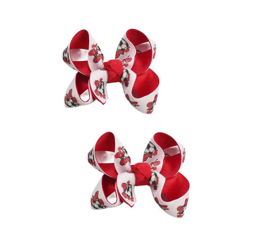 Miniatura 15 de Pinzas para el pelo de fútbol, cinta de fútbol, accesorios para el cabello para niñas, pinzas para el cabello de fútbol, 2 unidades, color negro