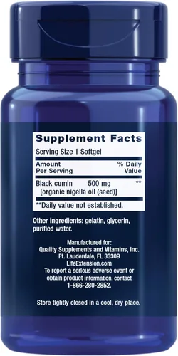 Miniatura 2 de Life Extension Aceite de semilla de comino negro, comino negro, apoyo a la salud inmunológica, salud de todo el cuerpo, envejecimiento saludable