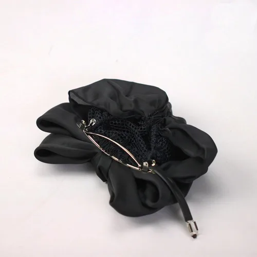 Miniatura 6 de Pinza profesional para el cabello, pasador de cinta negra con cubierta de moño, decoración de nudo de lazo y red para moños