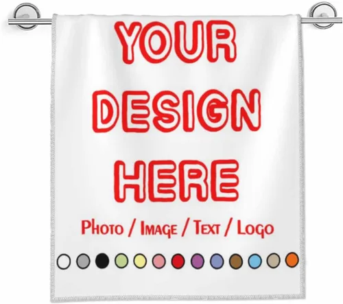 HAOGEILI - Toallas de mano personalizadas con nombre y logotipo de imagen, alta absorción de agua, adecuadas para baño, tocador, viajes, camping,