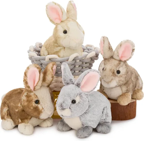 Miniatura 11 de Tezituor Juego de 4 animales de peluche de murciélago grandes, de 22 pulgadas, gran peluche realista de murciélago que crece en la oscuridad