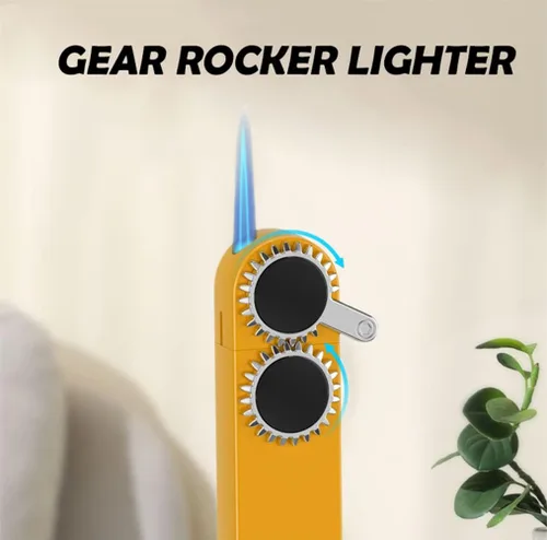 Miniatura 3 de Encendedor de soplete de butano, bonito estético, recargable y ajustable, encendedores geniales para hombres, velas de chimenea, camping, barbacoa