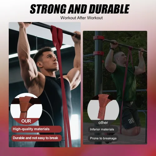 Miniatura 4 de WHATAFIT Resistance Bands,Pull Up Assist Bands Set with Handles, Exercise & Workout Bands with Door Anchor for Men & Women – Home Fitness Equipment