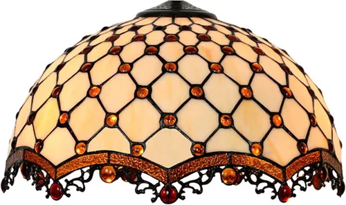 Miniatura 8 de Tiffany - Pantalla de repuesto para lámpara de cristal, accesorios para lámparas de mesa, lámpara de pie, lámpara de techo, lámpara colgante