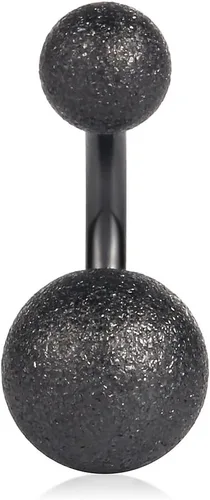 Miniatura 2 de Ruifan 14G 0.236 in 1/4 pulgadas 316L Acero quirúrgico cristal ferido CZ corto ombligo aretes de ombligo anillos de botón 4-6 piezas