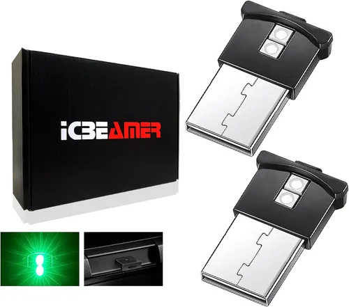 Miniatura 22 de ICBEAMER Smart USB 1-Paquete (Azul) Luz de Noche LED Automática Plug-in Miniatura para Coche, Van, Pickup, Camión, Interior, Maletero, Iluminación