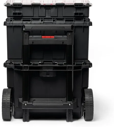 Miniatura 10 de Keter Stack-n-Roll Organizador Modular de Herramientas para Almacenamiento en Garaje y Bricolaje, Sistema de Caja de Herramientas Rodante de Resina