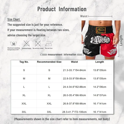 Miniatura 7 de QinCiao Pantalones cortos de boxeo Muay Thai para hombre, pantalones cortos de kickboxing, artes marciales, entrenamiento, gimnasio, entrenamiento