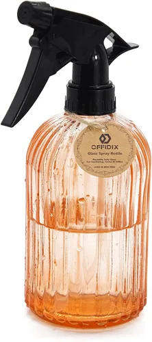 Miniatura 5 de OFFIDIX Regadera de vidrio, botellas de spray manuales, botella de spray de 13.5oz/0.4L con boquilla ajustable para jardinería interior y exterior
