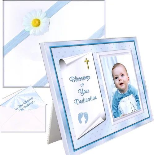 Miniatura 13 de Marco de fotos Irish Baby Blessing – Regalo tradicional de bendición cristiana de abuelos – con capacidad para fotos de 3.5 x 5 pulgadas Bendición
