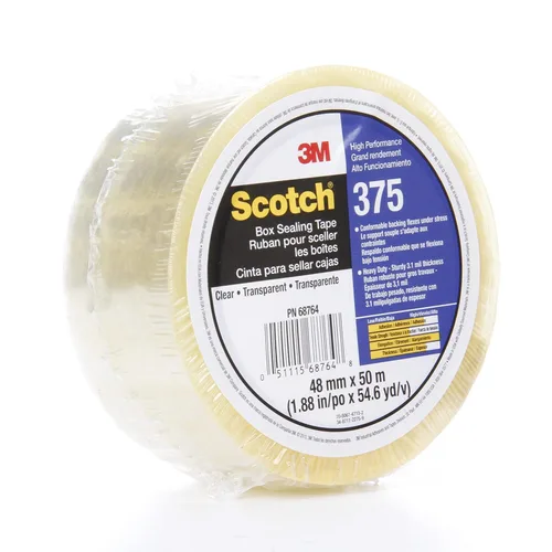 Miniatura 9 de 3M Scotch 72408-case 375 - Cinta de sellado de caja, 1.890 in x 2,998.7 ft, transparente (paquete de 6)