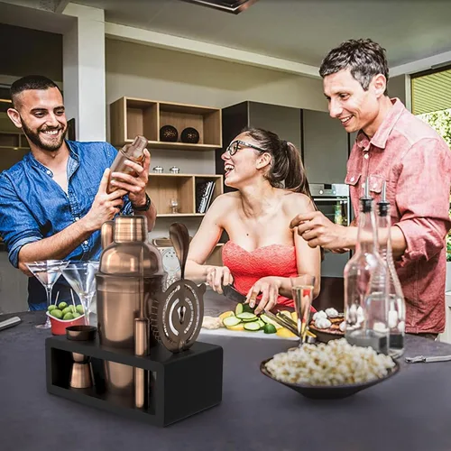 Miniatura 9 de Highball & Chaser Juego de coctelería: kit de barman para bar casero mixología bar bar bar más libro electrónico con 30 recetas