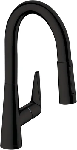 Miniatura 13 de hansgrohe Talis S 72813341 - Grifo de cocina de arco alto, grifo para fregadero de cocina, cabezal rociador de acoplamiento magnético, cromo negro