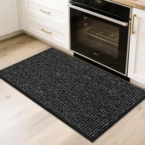 Miniatura 6 de BEQHAUSE Alfombra de Entrada de 20"x32" Tapete Interior para Puerta Antideslizante Lavable, Alfombras de Pasillo Absorbentes y Resistentes a Manchas