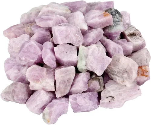 Miniatura 24 de Rockcloud 1 libra de cristales naturales en bruto, piedras ásperas para cabujón, pulido, corte, lapidario, pulido, curación de cristales Reiki, Azul