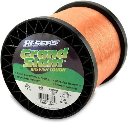 Miniatura 12 de HI-SEAS Grand Slam - Sedal de pesca de monofilamento, fuerte y resistente a la abrasión, en agua dulce y salada transparente, rosa, verde, azul Azul