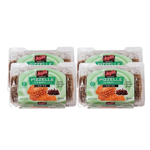 Miniatura 4 de Sophia Pizelle Waffle Cookies - Anís 7oz (paquete de 2)