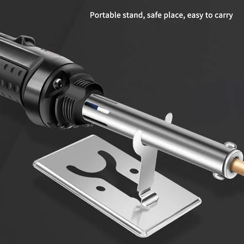 Miniatura 8 de Soldador de plástico – Kit de soldadura de plástico de 100 W pistola de soldadura con 56 varillas de soldadura, herramienta profesional de Rojo