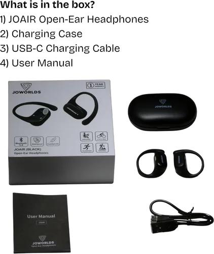 Miniatura 10 de Auriculares Bluetooth de conducción de aire, IPX5 impermeables de conducción de aire, audífonos sobre la oreja con micrófono, auriculares sobre